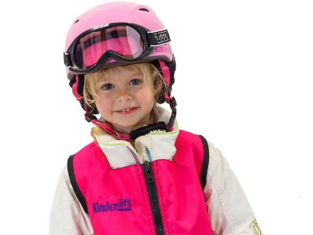 pink Kinderlift ski vest for children