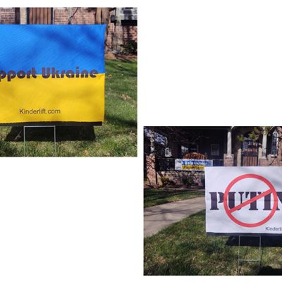 support ukraine yard sign
